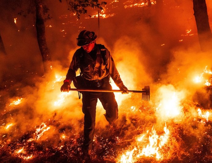 Wildfires used to 'go to sleep' at night. Climate change has them burning overtime