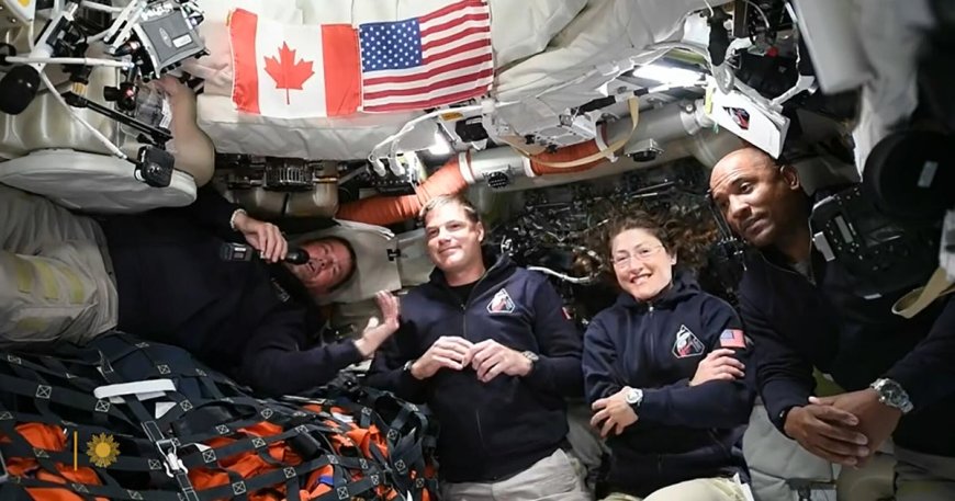 Artemis II astronauts speak during historic lunar mission