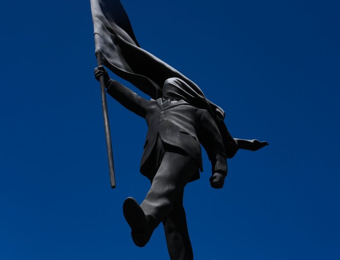New Banksy Statue Causes Stir in Central London