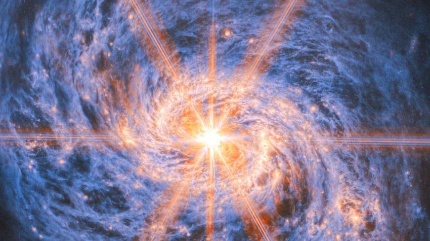 Spiral galaxy's brilliant heart shines bright in new picture from NASA Webb telescope