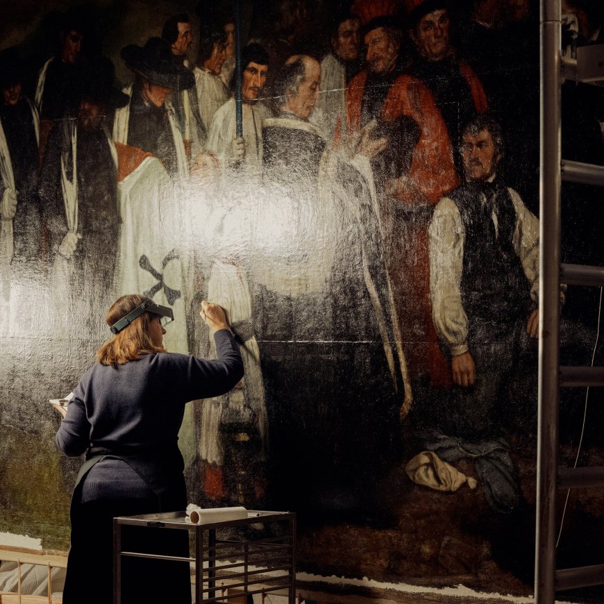 Bringing Courbet’s ‘A Burial at Ornans’ Back to Life, While Visitors Watch