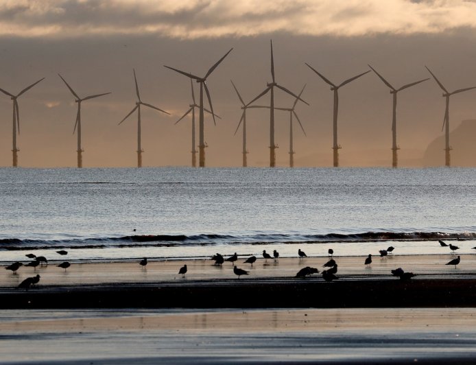 The UK government has set a target of an 87% cut in carbon emissions by 2042