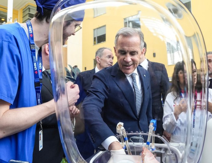 Canadian Prime Minister Mark Carney warns foreign AI platforms can be used against Canadians