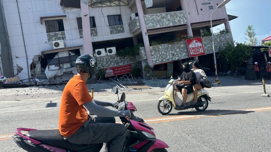 A 7.8 magnitude quake in the Philippines kills at least 35, collapses buildings and sparks tsunami