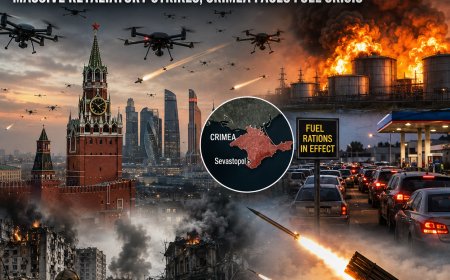 Russia-Ukraine War Escalates: 419 Drones Target Moscow, Crimea Faces Fuel Rationing