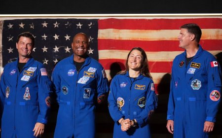 Artemis II astronauts reunite with their moonship 3 months after record-breaking flight