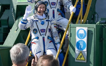 US-Russian crew arrives at the International Space Station for 8-month mission