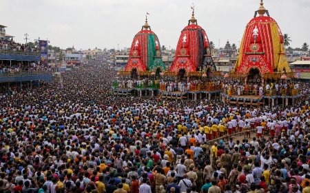 Ocean of Devotion Sweeps Puri as Lord Jagannath's Grand Rath Yatra Begins
