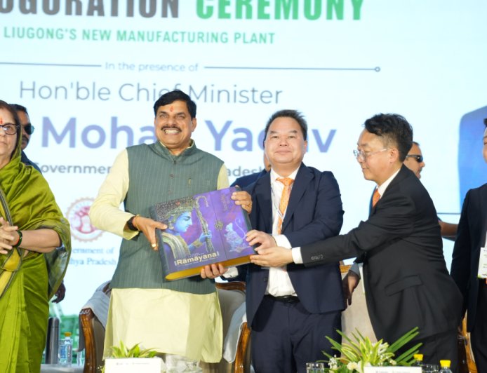 Madhya Pradesh Chief Minister Dr. Mohan Yadav inaugurated the new Liugong Green Alliance plant Inauguration.