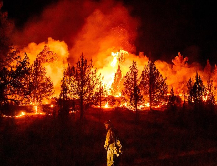Wildfires are more extreme in Europe and North America