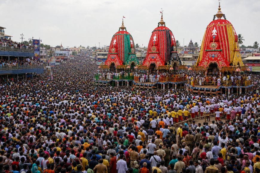 Ocean of Devotion Sweeps Puri as Lord Jagannath's Grand Rath Yatra Begins