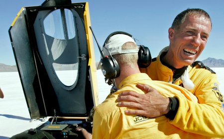 Driver who broke the sound barrier attempts another land speed record in Utah