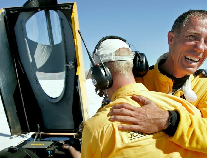 Driver who broke the sound barrier attempts another land speed record in Utah