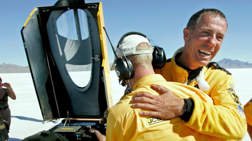 Driver who broke the sound barrier attempts another land speed record in Utah