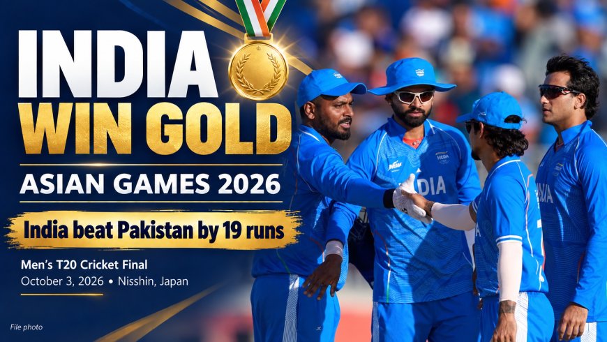 India Beat Pakistan by 19 Runs to Win Asian Games 2026 Cricket Gold